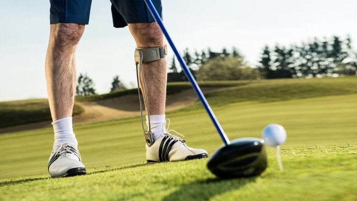Christian Neureuther mit der Agilium Freestep 2.0 auf dem Golfplatz
